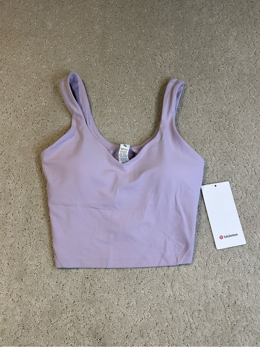 NWT Lululemon Align Tank Top Light Support A/B Cup Size 6 Lilac Play